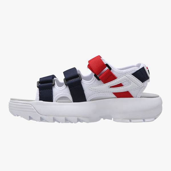 Sandalias Fila Niños Blancas / Azul Marino / Rojas - Disruptor Sd - España 796408MPD